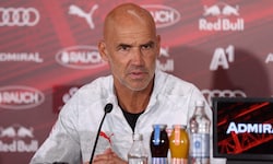 Red Bull Salzburgs Trainer Thomas Letsch sprach vor dem Spiel gegen den SK Brann auch über John ...