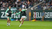 Marco Grüll (r.) und Romano Schmid im Werder-Trainingslager im Zillertal.