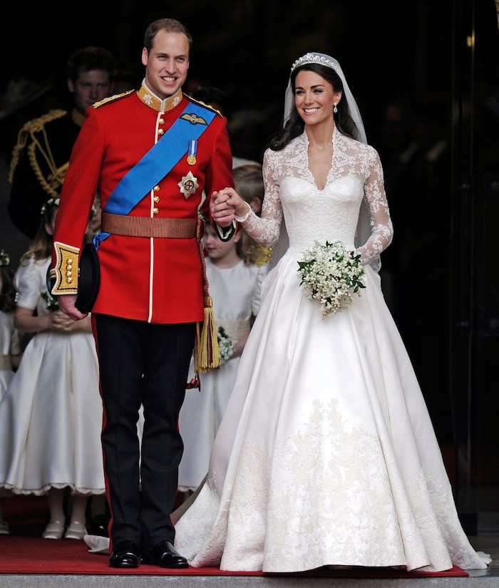 Traumhochzeit des Jahrzehnts: Prinz William und Herzogin Kate nach der Zeremonie in der ...