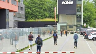 Am Montag fuhr KTM seine Produktion in den Werken in Mattighofen (im Bild) und Munderfing wieder ...