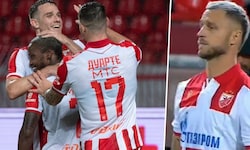 Marko Arnautovic (re.) durfte sich bei seinem Debüt für Roter Stern Belgrad über einen ...