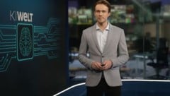 So sieht der namenlose computergenerierte Moderator aus, der auf Welt TV durch eine wöchentliche ...