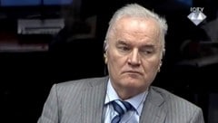 Auf diesem Archivbild aus dem Jahr 2014 ist Ratko Mladic während seines Prozesses am ...