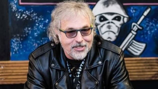Paul Mario Day, der allererste Sänger der britischen Heavy-Metal-Kulttruppe Iron Maiden, vor ...