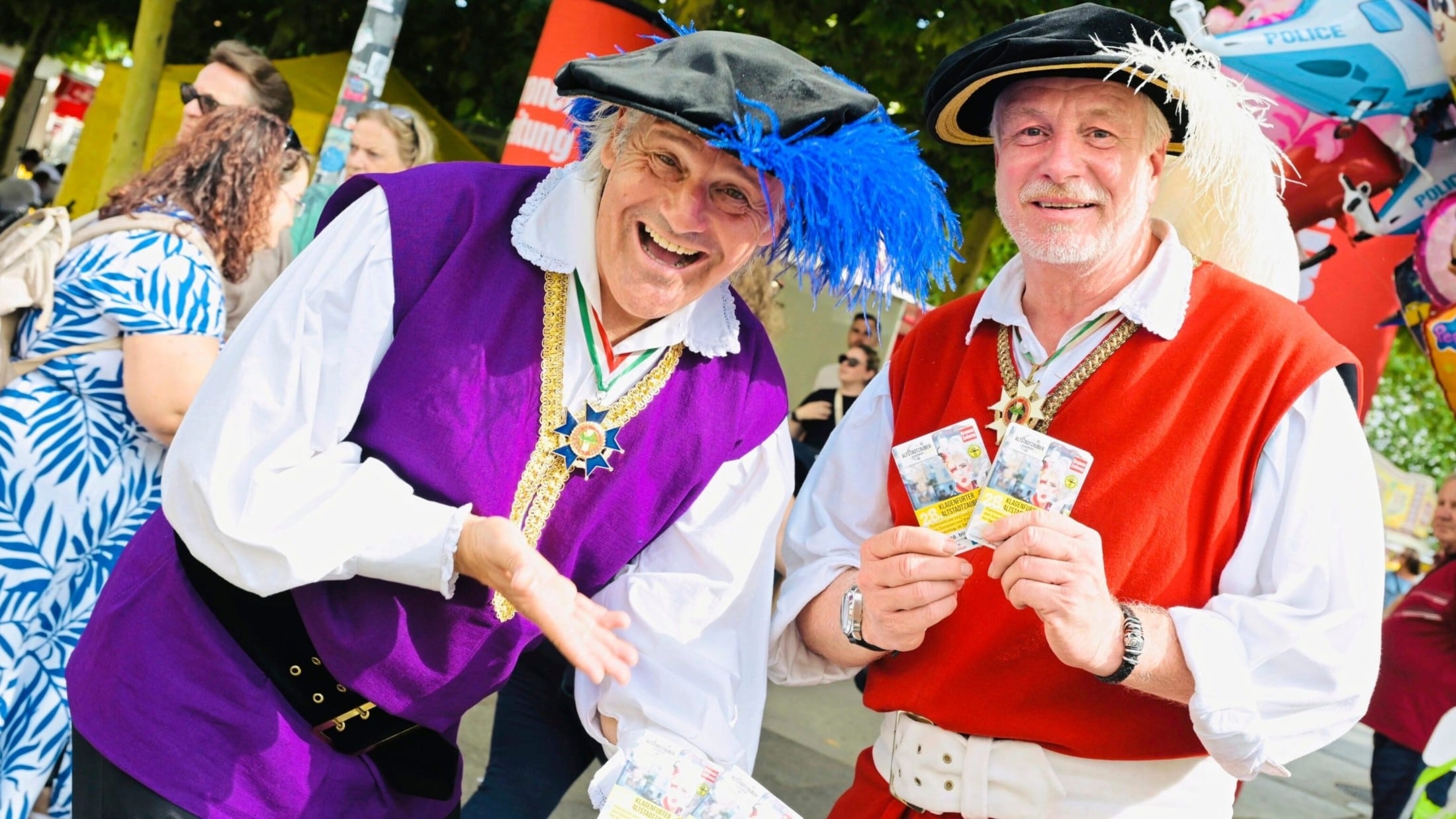 Sommeramtmann Stefan Lindner & Burggraf Willi Noll in Vorfreude auf den Altstadtzauber 2025.
