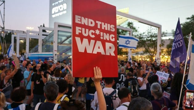 Protest gegen den Gaza-Krieg in Tel Aviv