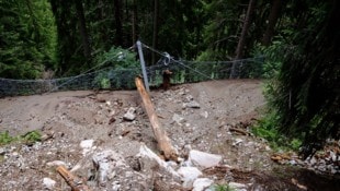 Geröll und Schlamm müssen erst wieder beseitigt werden. 