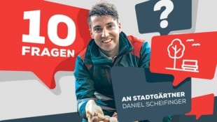 Daniel Scheifinger (33), seit 2008 bei den Wiener Stadtgärten.
