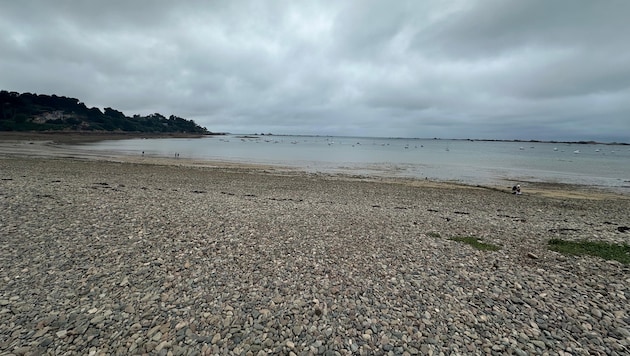 An diesem Strand in der Bretagne wurde Markus Schimpl zum Lebensretter.