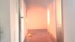 Die Familie konnte sich gerade noch rechtzeitig aus den Flammen befreien.