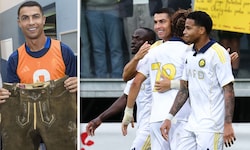 Mit einem Lächeln endeten die nervenaufreibenden Tage von Fußball-Superstar Cristiano Ronaldo in ...