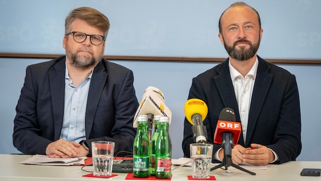 Hannes Schwarz und Max Lercher (SPÖ)