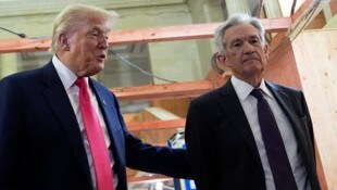 Von links: US-Präsident Donald Trump und Notenbank-Chef Jerome Powell