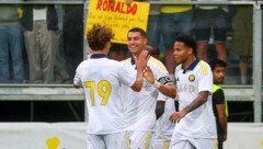 Jubelte in Grödig: Superstar Cristiano Ronaldo.