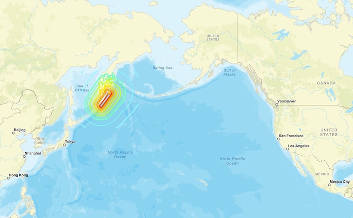 Eine Karte des US Geological Survey (USGS) zeigt das Epizentrum.