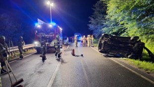 Die Jugendlichen konnten sich selbständig aus dem Auto befreien...