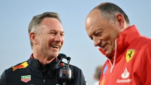 Christian Horner (links) wird Fred Vasseur nicht als Ferrari-Teamchef ablösen. 