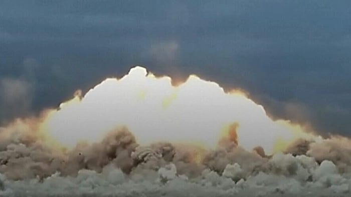 Der genaue Zeitpunkt und Ort des Tests für die Vakuum-Bombe sind nicht bekannt.