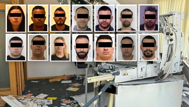 14 Gesichter, 14 Festnahmen: Jene zwölf Männer und zwei Frauen wurden bereits geschnappt. Der ...