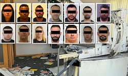 14 Gesichter, 14 Festnahmen: Jene zwölf Männer und zwei Frauen wurden bereits geschnappt. Der ...