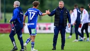 Manfred Schmid (r.) sieht seine Harberger bereit für den Bundesliga-Start.