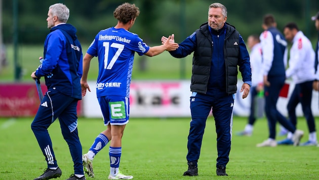 Manfred Schmid (r.) sieht seine Harberger bereit für den Bundesliga-Start.