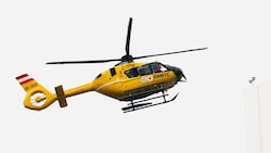 Der Rettungshubschrauber brachte den Verletzten ins Krankenhaus.