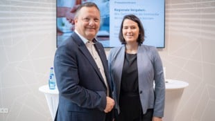 WK-Präsidentin Barbara Thaler und Gemeindeverbands-Präsident Karl-Josef Schubert.
