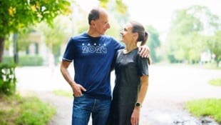 Marathonläuferin Carola Bendl und Politikwissenschafter Peter Filzmaier