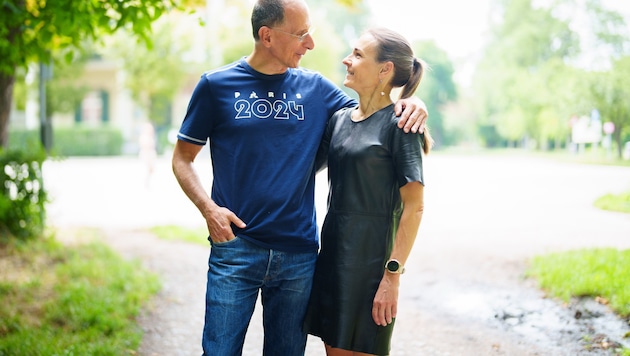 Marathonläuferin Carola Bendl und Politikwissenschafter Peter Filzmaier