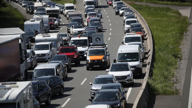 Am Donnerstag staute es auf der A10 wieder.