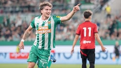 Auch Rapid-Youngster Dominik Weixelbraun hat sich in die grün-weiße Torschützen-Liste eintragen ...