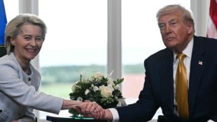 EU-Kommissionschefin Ursula von der Leyen und US-Präsident Donald Trump