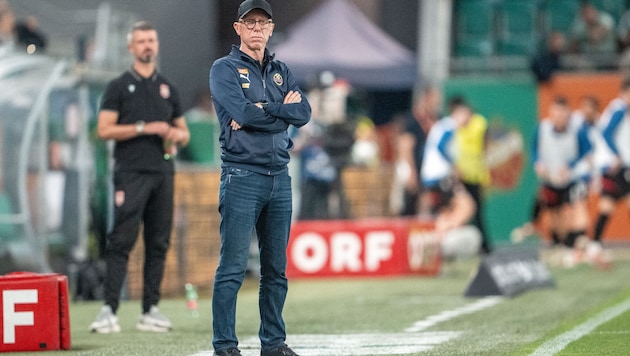 Peter Stöger war mit dem Auftritt seiner Mannschaft zufrieden.
