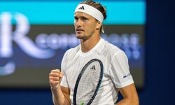 Alexander Zverev jubelt.