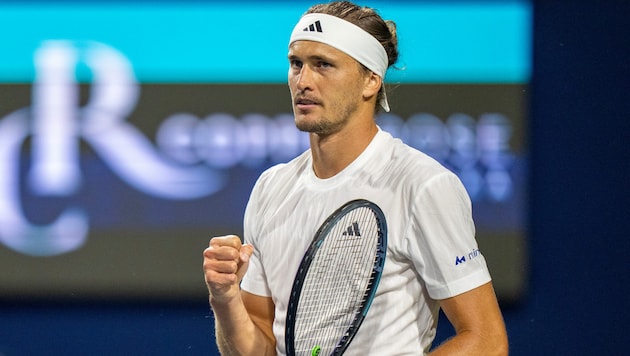 Alexander Zverev jubelt.