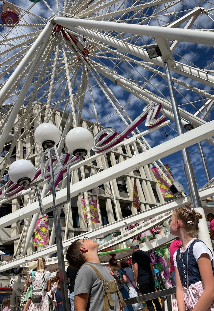 Hoch hinaus ging es für Katharina und Alexander mit dem Riesenrad.