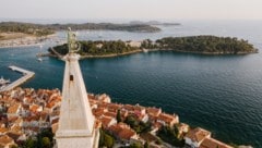 Das Paar genoss einen Luxusurlaub in Rovinj (Kroatien).