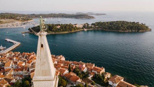 Das Paar genoss einen Luxusurlaub in Rovinj (Kroatien).
