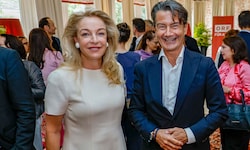 Festspiel- Präsidentin Kristina Hammer mit ORF- Generaldirektor Roland Weißmann im Sacher.