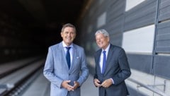 Peter &amp; Peter; Minister Hanke, zuständig für Österreichs Infrastruktur, und Kärntens ...
