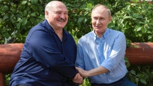 Freundschaftlich traten Lukaeschenko und Putin gemeinsam auf. 