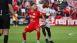 In der ersten Runde des ÖFB-Cups besiegten Okan Aydin (l.) &amp; Co. den GAK mit 1:0.