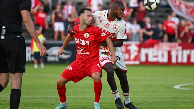 In der ersten Runde des ÖFB-Cups besiegten Okan Aydin (l.) & Co. den GAK mit 1:0.