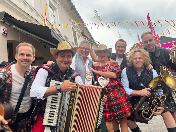 Michaela und August warenspontan beim Kilt-Casting dabei