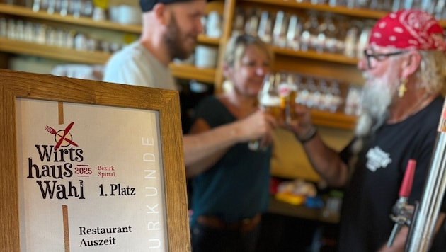 Das Restaurant Auszeit in Sachsenburg machte den 1. Platz bei den Bezirkswahlen der ...