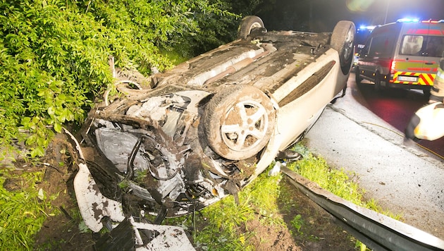 Der Unfallwagen endete als Totalschaden.