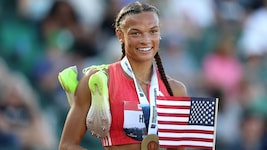 Siebenkämpferin Anna Hall holte sich den vierten US-Titel in Serie.