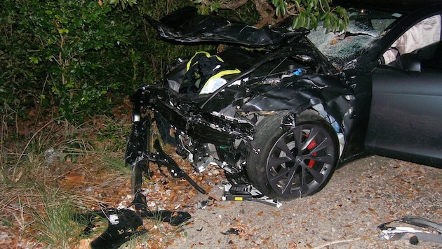Unfall mit Tesla Model S