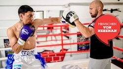 Mit seinem Trainer Harry Pfingstl (re.) arbeitet Odabei (28) auf das Ziel einer internationalen ...